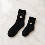 PERLA DUO SİYAH ANNE KIZ ÇORAP