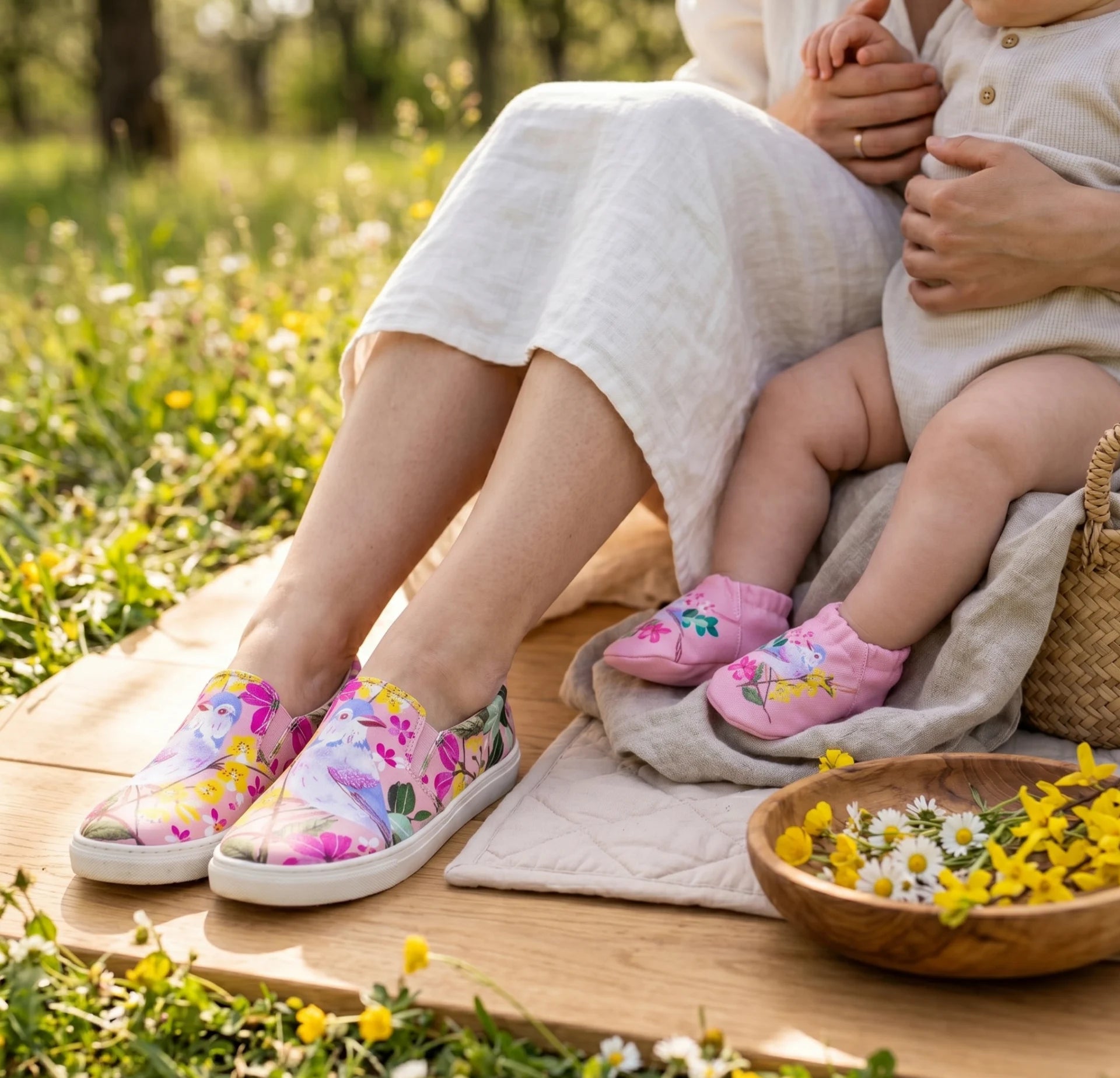 BİRDS PARADİSE ANNE VE BEBEK PATİK TAKIMI