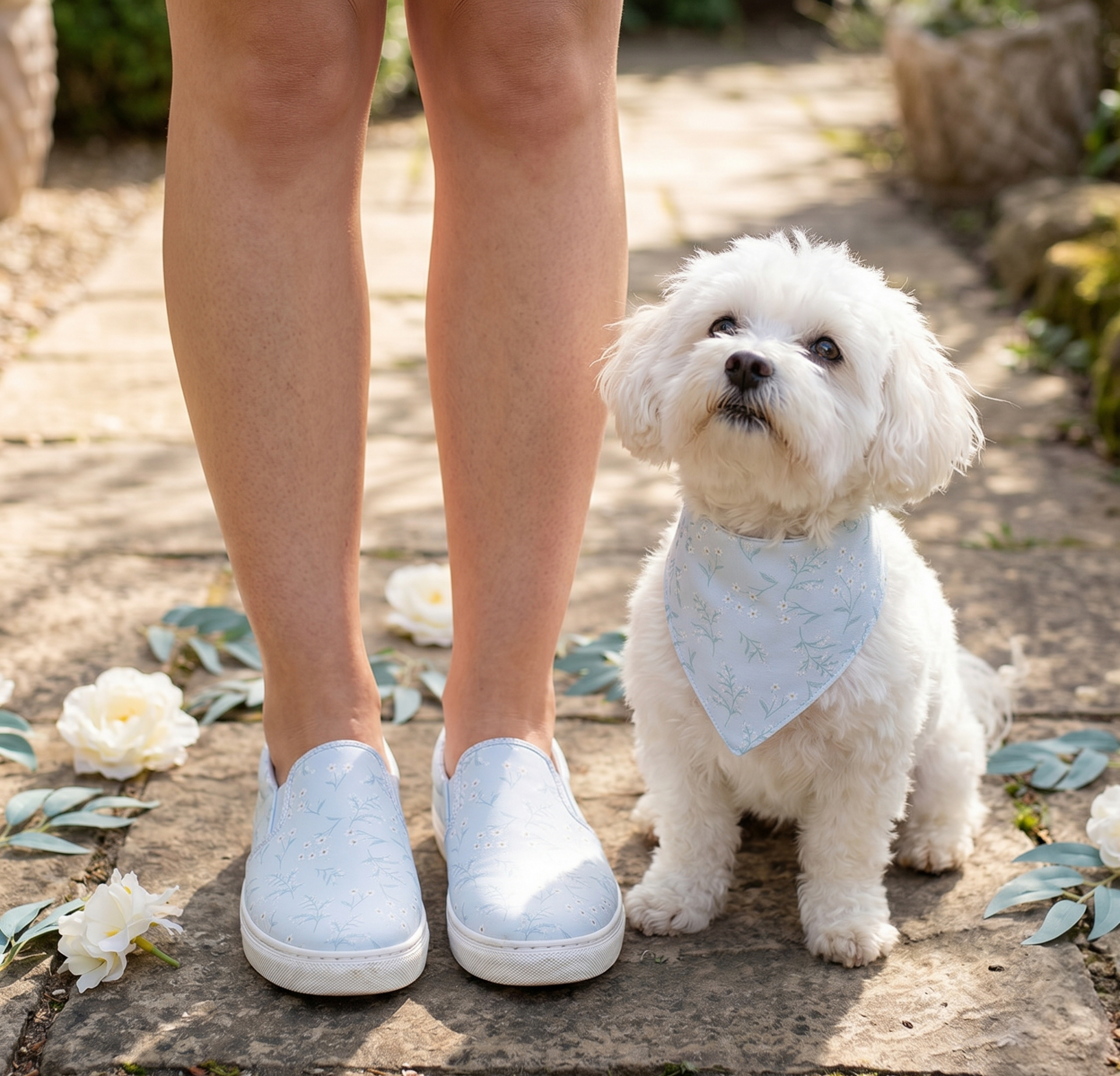 BLUE DREAM ANNE AYAKKABI VE KÖPEK BANDANA TAKIMI